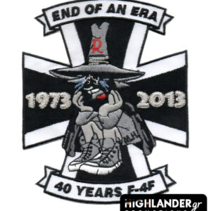 F-4F Phantom “End of an Era” 40 Years patch with Phantom character and 1973–2013 dates