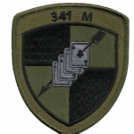 341 M Military Patch - Iconic Embroidered Design