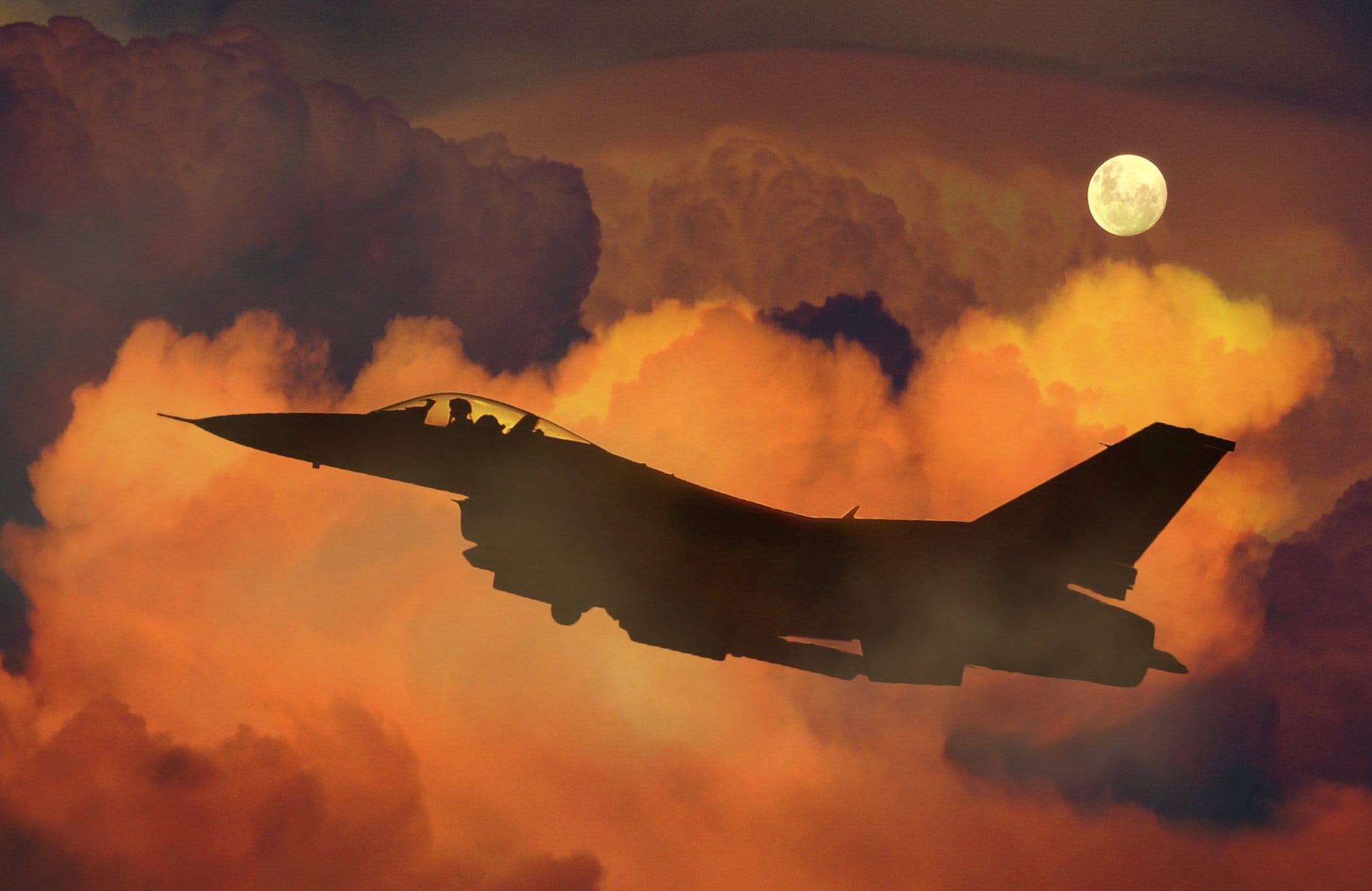 Airplane in the sky