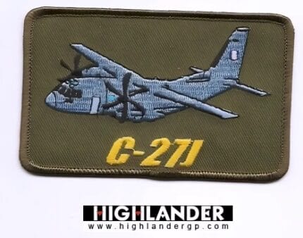 C-27J Spartan Patch – Blue Aircraft Variant (Tactical Olive Edition)