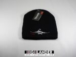 Black beanie with F-16 embroidery and 3M Thinsulate lining / Μαύρο σκουφί με κέντημα F-16 και επένδυση 3M Thinsulate