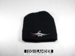 Black beanie with F-16 embroidery and 3M Thinsulate lining / Μαύρο σκουφί με κέντημα F-16 και επένδυση 3M Thinsulate