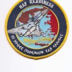 HAF Readiness embroidered patch featuring Mirage 2000 and the phrase “Heroes Fight Like Greeks”