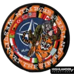 Κεντητό έμβλημα NTM 2013 με τίγρη και πιλότο / NATO Tiger Meet 2013 embroidered patch with pilot on tiger and NATO flags