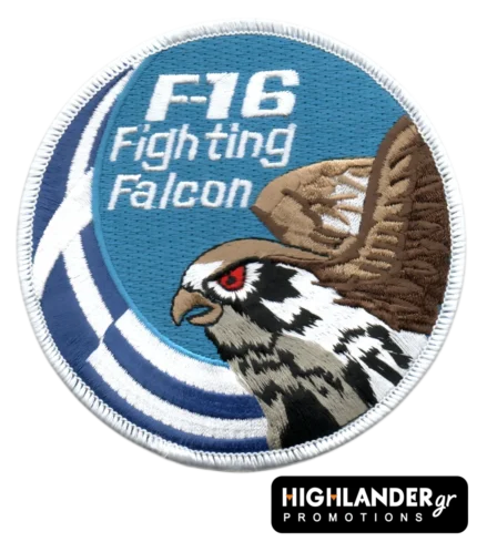 Ραφτό F-16 με Γεράκι – Έγχρωμο Σχέδιο