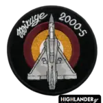 Mirage 2000-5 embroidered air force patch