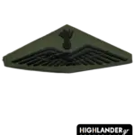 Army Aviation pilot patch in olive with black embroidery – low visibility version