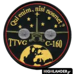 TTVG C-160 Transall embroidered patch with Latin motto – High-quality military aviation patch