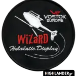 Embroidered patch Vostok Europe Wizard Helalatic Display with helicopter design