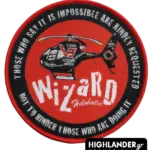 Embroidered patch Vostok Europe Wizard Helobatic Display with helicopter design
