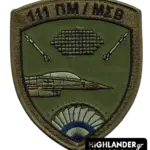111 CW / AMS low-visibility patch with F-16 and radar symbols – velcro back
