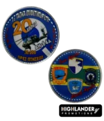Commemorative coin for 1st Attack Helicopter Battalion – AH-64A Apache – 30,000 flight hours
