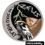 ZEUS F-16 Solo Display patch with hawk and lightning bolt