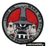 F-4 Phantom II embroidered patch with “Make My Day” phrase and Phantom figure