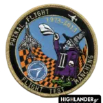 Phinal Flight – Flight Test Manching embroidered patch with F-4 Phantom and farewell figure