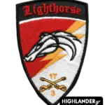 Embroidered patch Lighthorse 3rd Squadron 17th Cavalry Regiment with Velcro