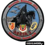 Mountain Roundup 2013 ASSTA 3 patch with Tornado aircraft and Crazy Horse monument