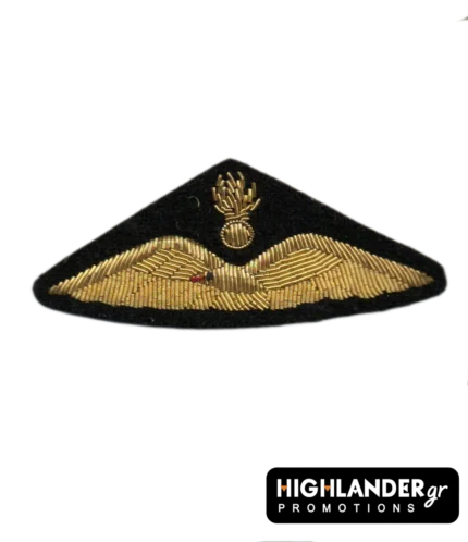 Ραφτό έμβλημα Πουλάδα – Πολεμική Αεροπορία – Χρυσό με velcro