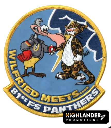 Wilfried patch with 81st Fighter Squadron panther