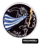 Zeus Solo Display patch with god Zeus and F-16 tail