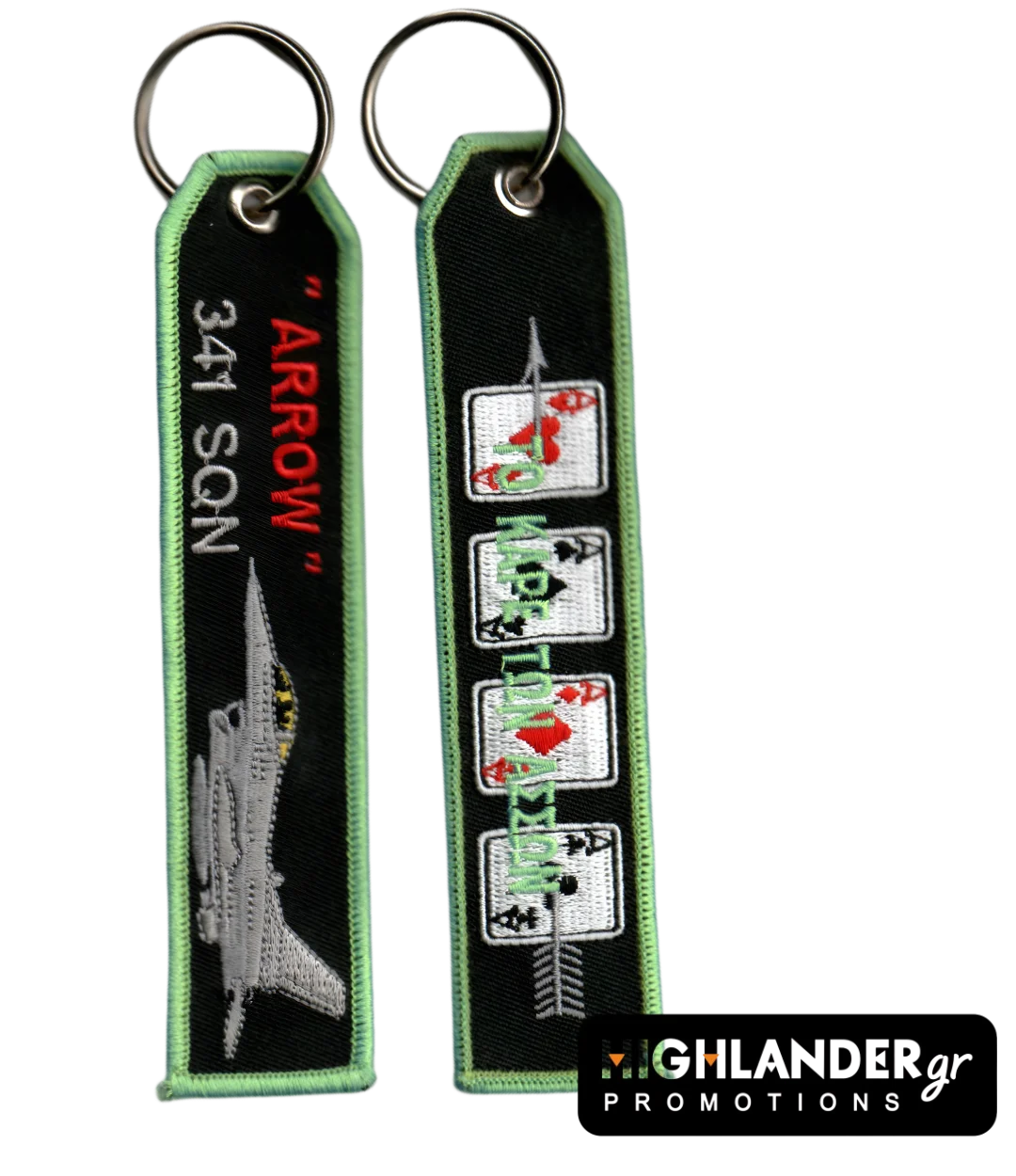 341kare Μπρελόκ 341 Μοίρας «Arrow» – Το Καρέ των Άσσων – HAF Squadron Keychain