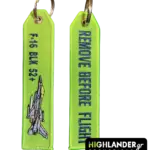 Keychain F-16 BLK 52+ Remove Before Flight