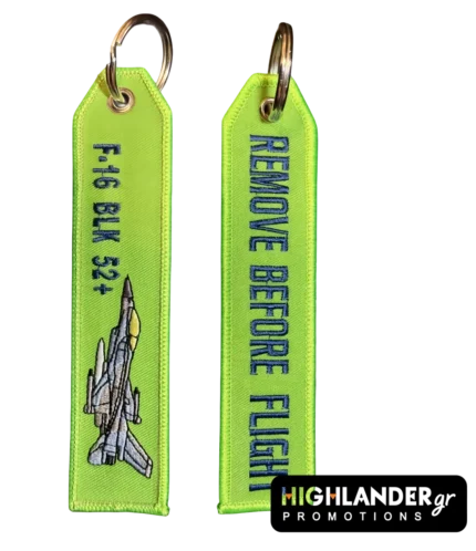 Keychain F-16 BLK 52+ Remove Before Flight