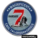 Embroidered Patch CAOC 7 Larissa Greece – Magnificent 7 Banshee