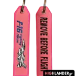 Keychain F-16 Fighting Falcon Pink Remove Before Flight