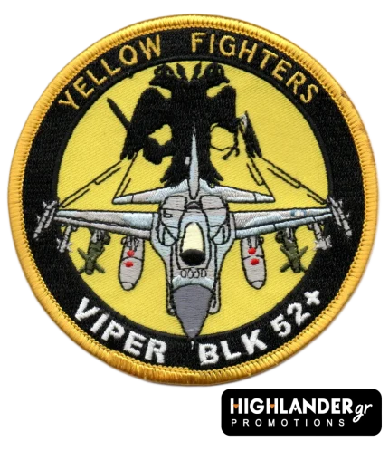 F-16 Viper BLK52+ Yellow Fighters Patch – AEK Edition – Hellenic Air Force
