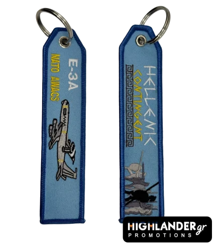 E-3A AWACS NATO aircraft keychain double sided