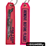 Embroidered Remove Before Flight Keychain EMB 145H AEW&C
